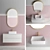 Modern Illuminated Bathroom Set 3D model small image 1