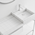 Nic Design Semplice 105: Stylish Vanity with Integrated Lighting 3D model small image 5