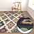 Luxury Carpet Set: 3 Textured Rugs 3D model small image 5