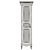 Classic Wood Wardrobe with Glass Door 3D model small image 5