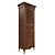 Classic Wood Wardrobe 3D model small image 2