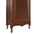 Classic Wood Wardrobe 3D model small image 4