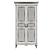 Elegant Wood Wardrobe 3D model small image 5