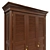 Classic Wood Wardrobe 3D model small image 3