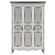 Classic Wood Wardrobe 3D model small image 5