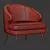 Elegant Xangai Armchair 3D model small image 4