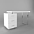 Ashby Writing Desk: Sleek and Stylish Home Office Essential 3D model small image 2