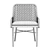 Rustic Rattan Armchair 3D model small image 3