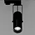 Sleek Tube Clip Track Light 3D model small image 2