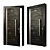 Sleek Black Entry Door 3D model small image 1