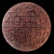 Grunge Red Brick Wall Texture 3D model small image 1