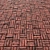 Grunge Red Brick Wall Texture 3D model small image 2