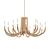 Rousseau Oval Chandelier: Elegant Illumination 3D model small image 1