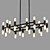 Elegant Draven Linear Chandelier 3D model small image 1