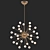 Modern Silver Impulse Chandelier 3D model small image 2