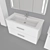 Praktik White Bathroom Furniture Collection by Kaksa-A 3D model small image 3