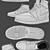 Title: Winter Collab: Jordan x Gucci Sneakers 3D model small image 1