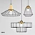 Modern Nordic Hanging Cage Lamp 3D model small image 1