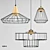 Modern Nordic Hanging Cage Lamp 3D model small image 2