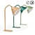 Modern Metal Table Lamp Copita 3D model small image 1