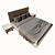 Modern and Stylish Bed: Dillinger 160U 3D model small image 3