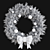 Festive Holiday Wreath 3D model small image 4