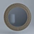 Gorgeous Bronze Circular Wall Mirror 3D model small image 1