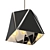 Sleek Calx LED Pendant Light 3D model small image 1