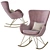 Lux Velvet Wing Rocker 3D model small image 1