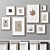 9-Piece Picture Frames Set 3D model small image 2