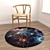 Round Carpets Set 98: 6 Circular Rugs with Variations, Perfect for Close and Distant Perspectives 3D model small image 4