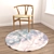 Versatile Round Carpets Set 3D model small image 4