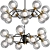 Molecule Loft Chandelier - 12-Lamp Statement Piece 3D model small image 1