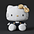 Adorable Hello Kitty Plush Toy 3D model small image 2