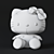 Adorable Hello Kitty Plush Toy 3D model small image 4