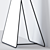 Modern Triangle Standing Mirror 3D model small image 4