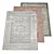 Brighella Gray Ivory Rug 8'x10': Turkish-Made, Machine-Woven, Polypropylene Pile 3D model small image 2