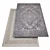 Vintage Medallion Grey Rug: Timeless Elegance 3D model small image 1