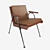 Elegant ZAGO Emile Leather Armchair 3D model small image 4