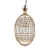 Golden Crystal Pendant Lamp 3D model small image 1