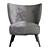 AM.PM Franck Armchair: Elegant and Cozy 3D model small image 3