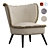 AM.PM Franck Armchair: Elegant and Cozy 3D model small image 7