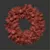 Frosty White Christmas Wreath 3D model small image 2