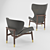 Luxury Jorgen Armchair: Exquisite Design for Ultimate Comfort 3D model small image 2