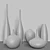 Stylish Decor Vases Set #17: 3D Model with Textures and Materials 3D model small image 2