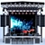 JC Mini Concert Stage: Portable Outdoor Stage with Lighting & Instruments 3D model small image 1