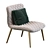 Kuga Bontempi Armchair: Modern Comfort 3D model small image 4