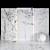 Elegant Flow White Marble: Timeless Beauty 3D model small image 1