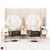Elegant Salon Interiors 3D model small image 1