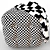 Plaid Ottoman: Leather and Cozy 3D model small image 5